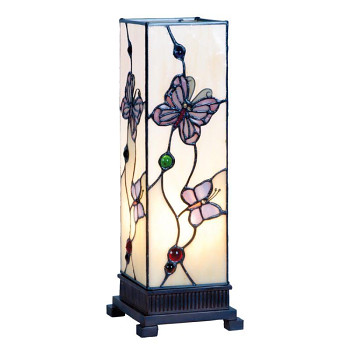 Stolní lampa Tiffany BUTTERFLY PARADISE Clayre & Eef 5LL-9301