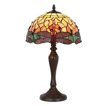Stolní lampa Tiffany DRAGONFLY Clayre & Eef 5LL-9347