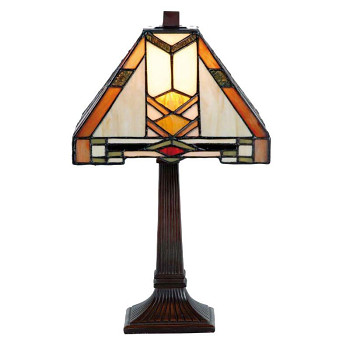 Stolní lampa Tiffany OLD NEW YORK Clayre & Eef 5LL-9928