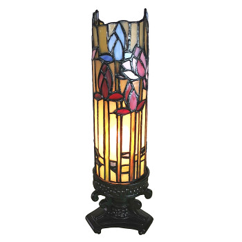 Dekorativní stolní lampa Tiffany FLOWERS Clayre & Eef 5LL-6010