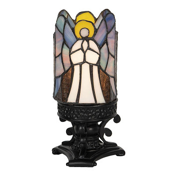 Dekorativní stolní lampa Tiffany ANGEL Clayre & Eef 5LL-6052
