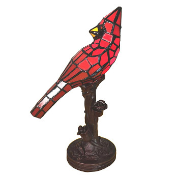 Dekorativní stolní lampa Tiffany BIRD Clayre & Eef 5LL-6102R