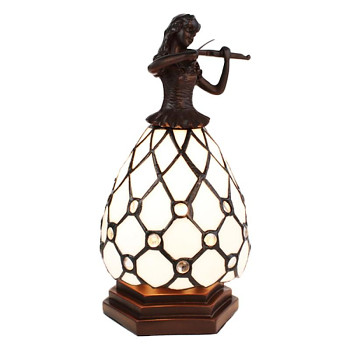 Dekorativní stolní lampa Tiffany WOMAN Clayre & Eef 5LL-6233