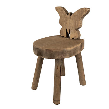 Dřevěná stolička na rostliny Clayre & Eef 6H2210