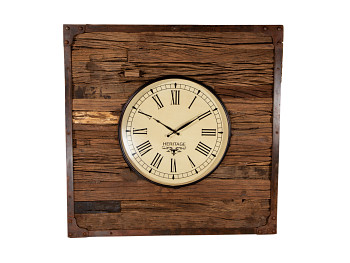 Nástěnné hodiny Conway z recyklovaného dřeva 