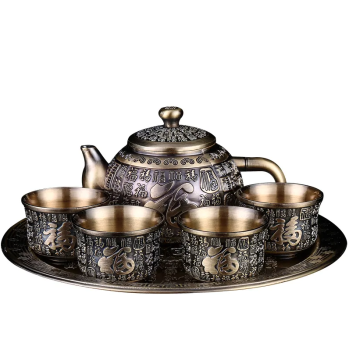 Čínská čajová sada z bronzu Orient