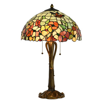 Stolní lampa Tiffany FLOWERS Clayre & Eef 5LL-5981