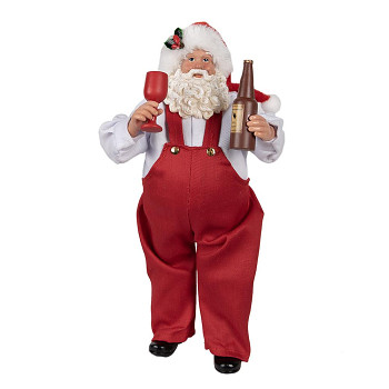 Dekorativní figurka Santa Clause s pitím Clayre & Eef 65228