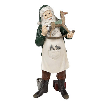 Dekorativní figurka Santa Clause s koníkem Clayre & Eef 6PR3891