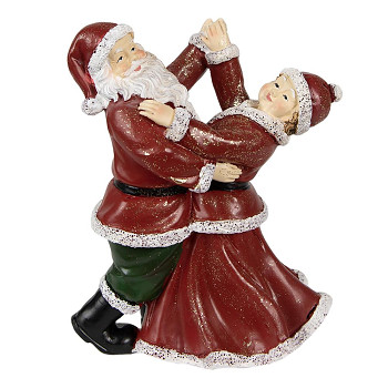 Dekorativní figurka tančícího Santa Clause Clayre & Eef 6PR3912