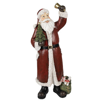 Dekorativní figurka Santa Clause s dárky Clayre & Eef 6PR3915