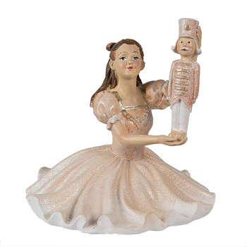 Dekorativní figurka baleríny s Louskáčkem Clayre & Eef 6PR3944