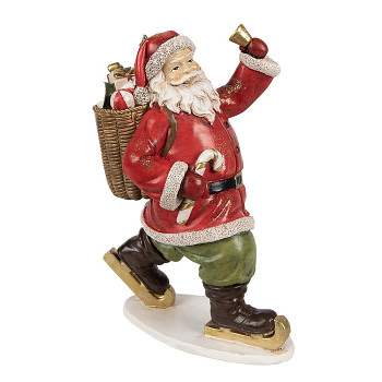 Dekorativní figurka Santa Clause s dárky Clayre & Eef 6PR3947