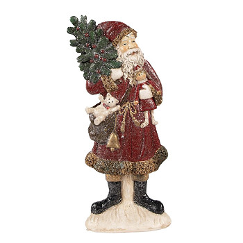 Dekorativní figurka Santa Clause se stromečkem Clayre & Eef 6PR4925