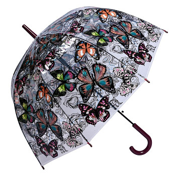 Deštník BUTTERFLIES TRANSPARENT Clayre & Eef JZUM0062CH
