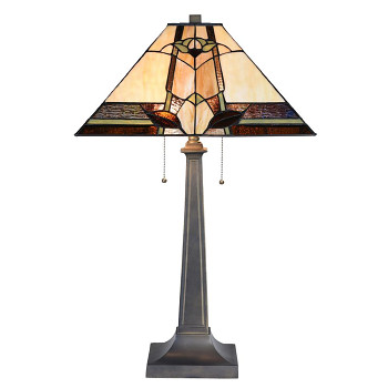 Stolní lampa Tiffany GEOMETRICAL GRACE Clayre & Eef 5LL-6320