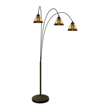 Stojací lampa Tiffany GEOMETRICAL GRACE Clayre & Eef 5LL-6321