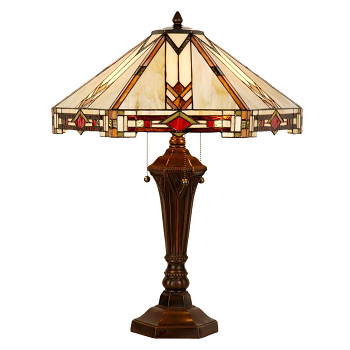 Stolní lampa Tiffany NEW YORK CLASS Clayre & Eef 5LL-6325