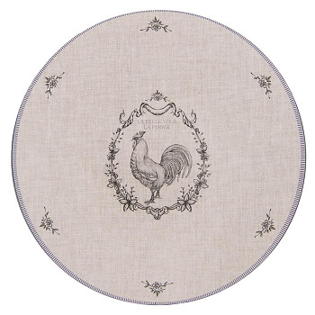 Melaminový dekorativní talíř DEVINE FRENCH ROOSTER LOVE Clayre & Eef DFR85