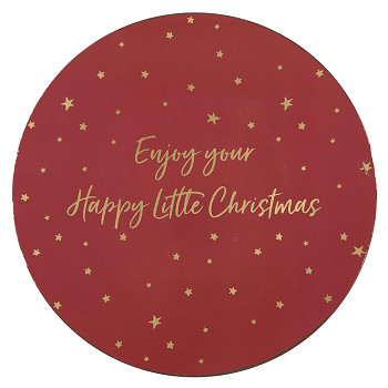 Melaminový dekorativní talíř HAPPY LITTLE CHRISTMAS Clayre & Eef HLC85