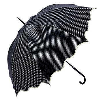 Deštník BLACK DOTS Clayre & Eef JZUM0058Z