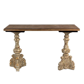 Dřevěný konzolový stolek Clayre & Eef 5H0527