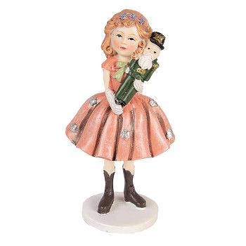 Dekorativní figurka dívenky s Louskáčkem Clayre & Eef 6PR3989