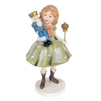 Dekorativní figurka dívenky s Louskáčkem Clayre & Eef 6PR3990