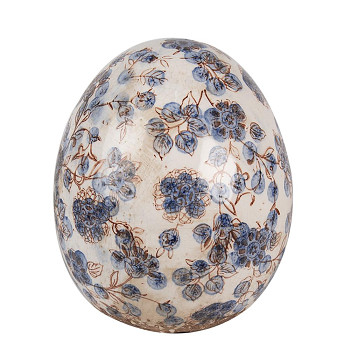 Dekorativní keramické vajíčko CLASSIC BLUE Clayre & Eef 6CE1620S