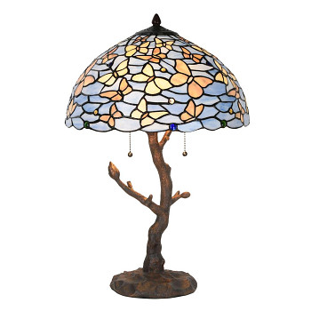 Stolní lampa Tiffany BUTTERFLIES Clayre & Eef 5LL-6344