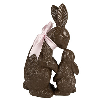 Dekorativní figurka králíka s malým králíčkem Clayre & Eef 6PR4121