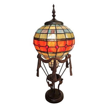 Dekorativní stolní lampa Tiffany HOT AIR BALLOON Clayre & Eef 5LL-6016