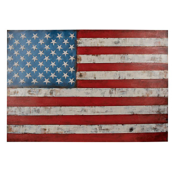 Kovový 3D obraz US FLAG Clayre & Eef 5WA0191