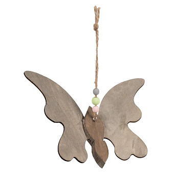 Dekorativní dřevěný motýl Clayre & Eef 6H2320