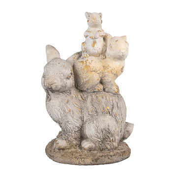 Dekorativní figurka králičí rodiny Clayre & Eef 6MG0032