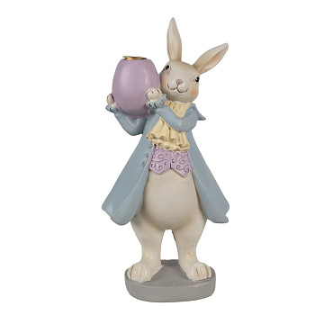 Dekorativní figurka králíka s vajíčkem Clayre & Eef 6PR4013
