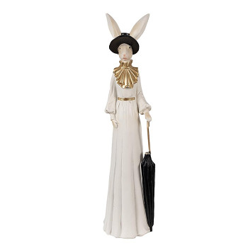 Dekorativní figurka králičí mamky s deštníkem Clayre & Eef 6PR4022