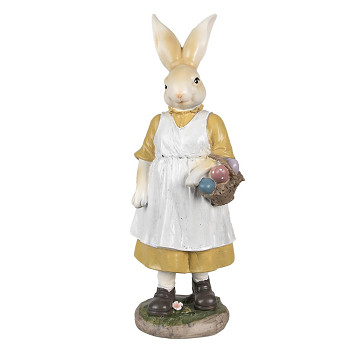Dekorativní figurka králičí mamky s košíkem Clayre & Eef 6PR4034
