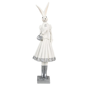 Dekorativní figurka králičí mamky s kabelkou Clayre & Eef 6PR4037