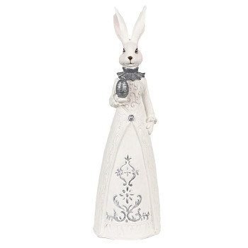 Dekorativní figurka králičí mamky s vajíčkem Clayre & Eef 6PR4039