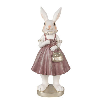 Dekorativní figurka králičí mamky s kabelkou Clayre & Eef 6PR4059