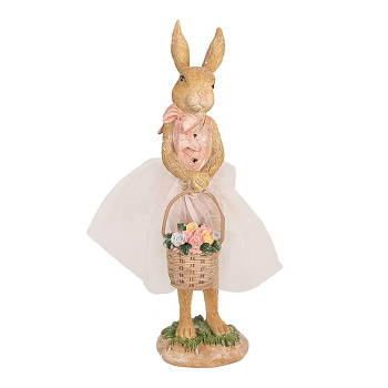 Dekorativní figurka zaječky v sukýnce Clayre & Eef 6PR4096