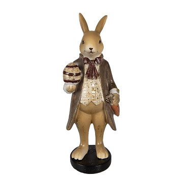 Dekorativní figurka králíka s vajíčkem Clayre & Eef 6PR4111