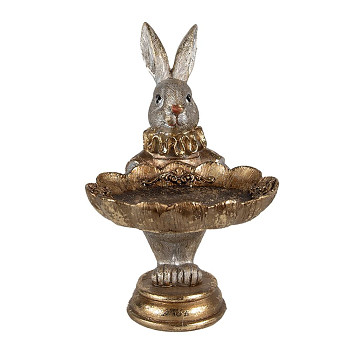 Dekorativní figurka králíka s mísou Clayre & Eef 6PR4114