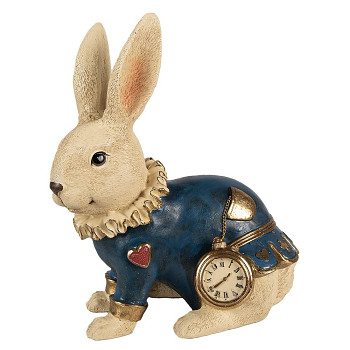 Dekorativní figurka králíka s hodinkami Clayre & Eef 6PR4117