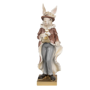 Dekorativní figurka králičí mamky s kabelkou Clayre & Eef 6PR4128