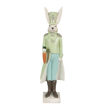 Dekorativní figurka králíka s mrkví Clayre & Eef 6PR4131