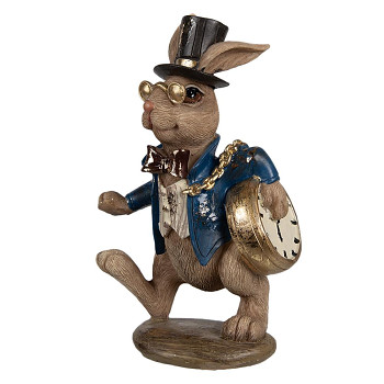 Dekorativní figurka králíka s hodinkami Clayre & Eef 6PR4149