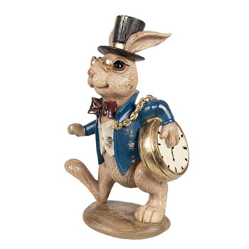 Dekorativní figurka králíka s hodinkami Clayre & Eef 6PR4150