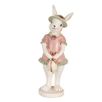 Dekorativní figurka králičí mamky s vajíčkem Clayre & Eef 6PR4997